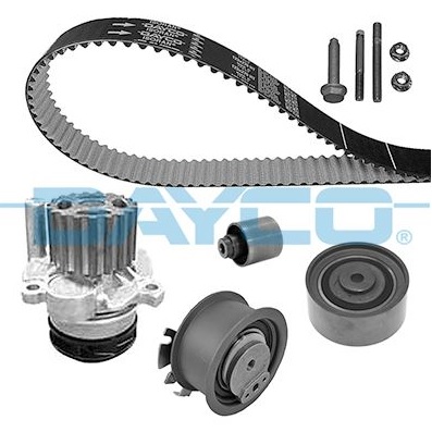 KIT DE DISTRIBUCIÓN CON BOMBA DE AGUA Y CORREA AUX VW PASSAT 2.0 TDi 140CV 170CV BKP BMR HASTA CHASIS 3C-6-300000